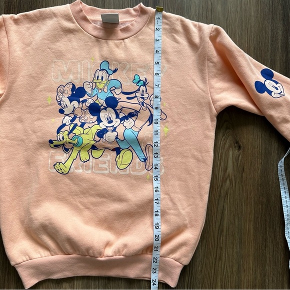 Disney Mickey & Co. Mickey & Friends Fab 5 Crew Neck Pullover Sweatshirt XXS - Picture 7 of 8
